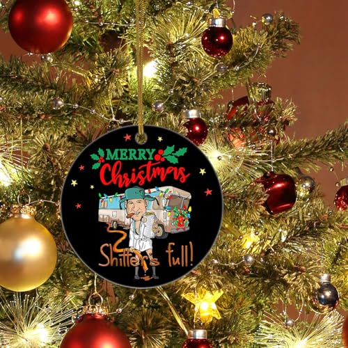 Griswold Family Christmas Ornament - Shitters Full Ceramic Ornament, 2.83in
