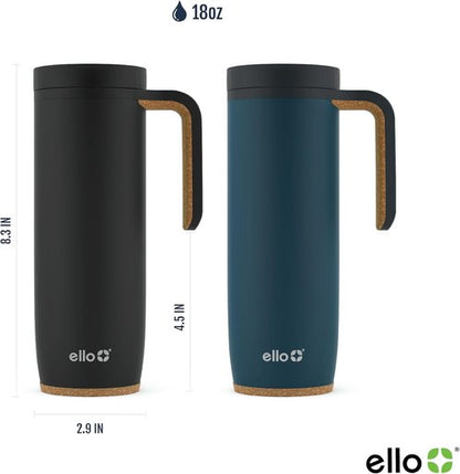 Ello Magnet 18oz Stainless Steel Water Bottle - Insulated & Leak-Proof Design