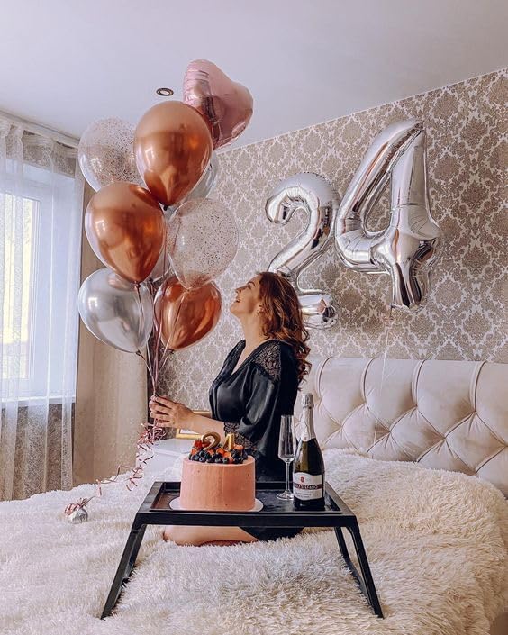 Number 4 Balloon - 40 Inch Silver Foil Balloon | Perfect for 4th Birthday Party Decorations