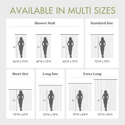 AmazerBath Shower Curtain Liner Stall Waterproof, 47x64 Clear RV Shower Curtain Liner, Plastic Shower Liner for Bathroom, Lightweight PEVA Shower Curtain with 2 Magnets and 7 Rustproof Metal Grommets