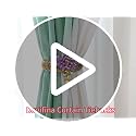 2-Pack Lavender Flower Curtain Tiebacks - Farmhouse Window Decor