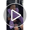 Kids Car Pillow with Animal Design, Neck Support & Seat Belt Slot - Dog Variation