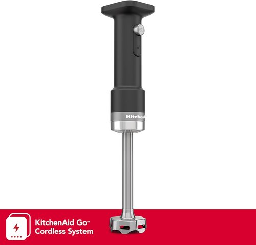KitchenAid Go™ Cordless Hand Blender - Sleek Black Matte Design | Perfect for Easy Blending