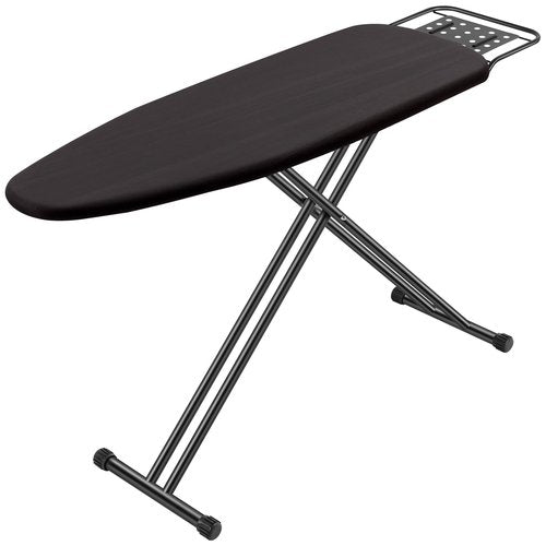 Jakeefud Full Size Ironing Board 15" X 47" with Heat Resistant Cover and Thicken Felt Pad, Safety Iron Rest, Heavy Duty,Anti-Skid Feet, Height Adjustable