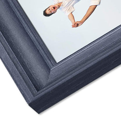 LaVie Home 8x10 Picture Frames (1 Pack, Blue) Rustic Photo Frame Set with Tempered Glass for Wall Mount & Table Top Display