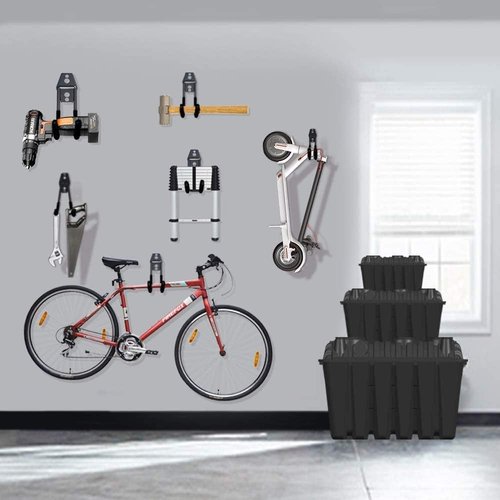 Garage Hooks by [Brand Name] - 12 Pack Heavy Duty Wall Storage Hangers for Bikes, Ladders & Tools