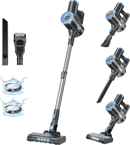 VIPSUN Cordless Vacuum Cleaner - Lightweight 6-in-1 Stick Vacuum with Powerful Suction & LED Screen | Ideal for Carpets, Pet Hair & Hardwood Floors