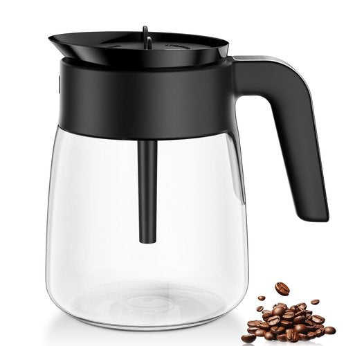 12 Cup Coffee Pot Replacement Compatible with Ninja Coffee Maker CFP101 CFP201 CFP301 CFN601 CFP307 CFN602 CM400 CM401 CF090, Glass Carafe for Ninja with Brew-Through Lid, BPA Free, Dishwasher Safe