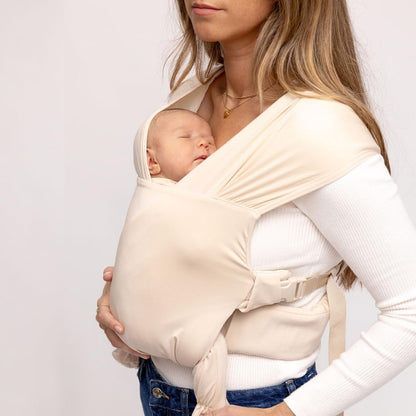 WildBird Newborn Baby Carrier - Aerial Buckle Wrap with Soft Fabric & Head Support | 0-6 Months, Sparrow