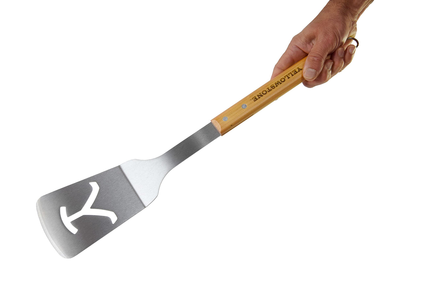 Y Yellowstone BBQ Tool Set - 2 pc Grill Set Includes Spatula and Tongs | Ideal BBQ Grill Accessories Utensils Set | Authentic Yellowstone Merchandise