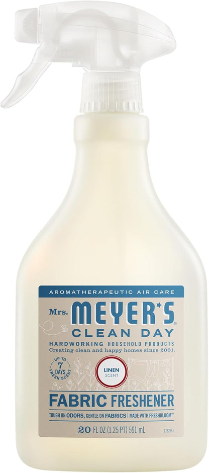 Mrs. Meyer's Clean Day Fabric Freshener - Linen Scent, 20 Ounce Bottle for Freshness & Cleanliness