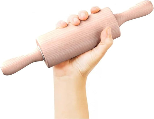 Skiennix 9-Inch Wooden Rolling Pin for Kids - Ideal for Baking, Play Dough, and Arts & Crafts