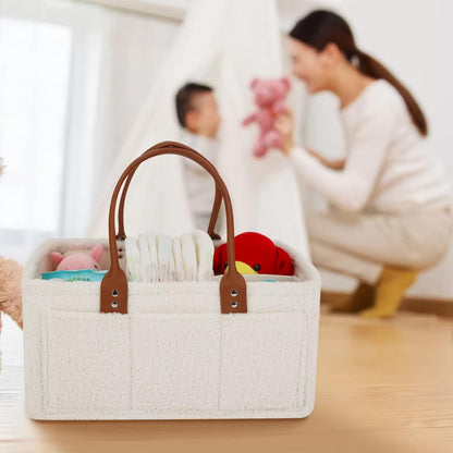 Skiennix Baby Diaper Caddy - Stylish Car Organizer & Nursery Storage Bin | Essential Baby Shower Gift