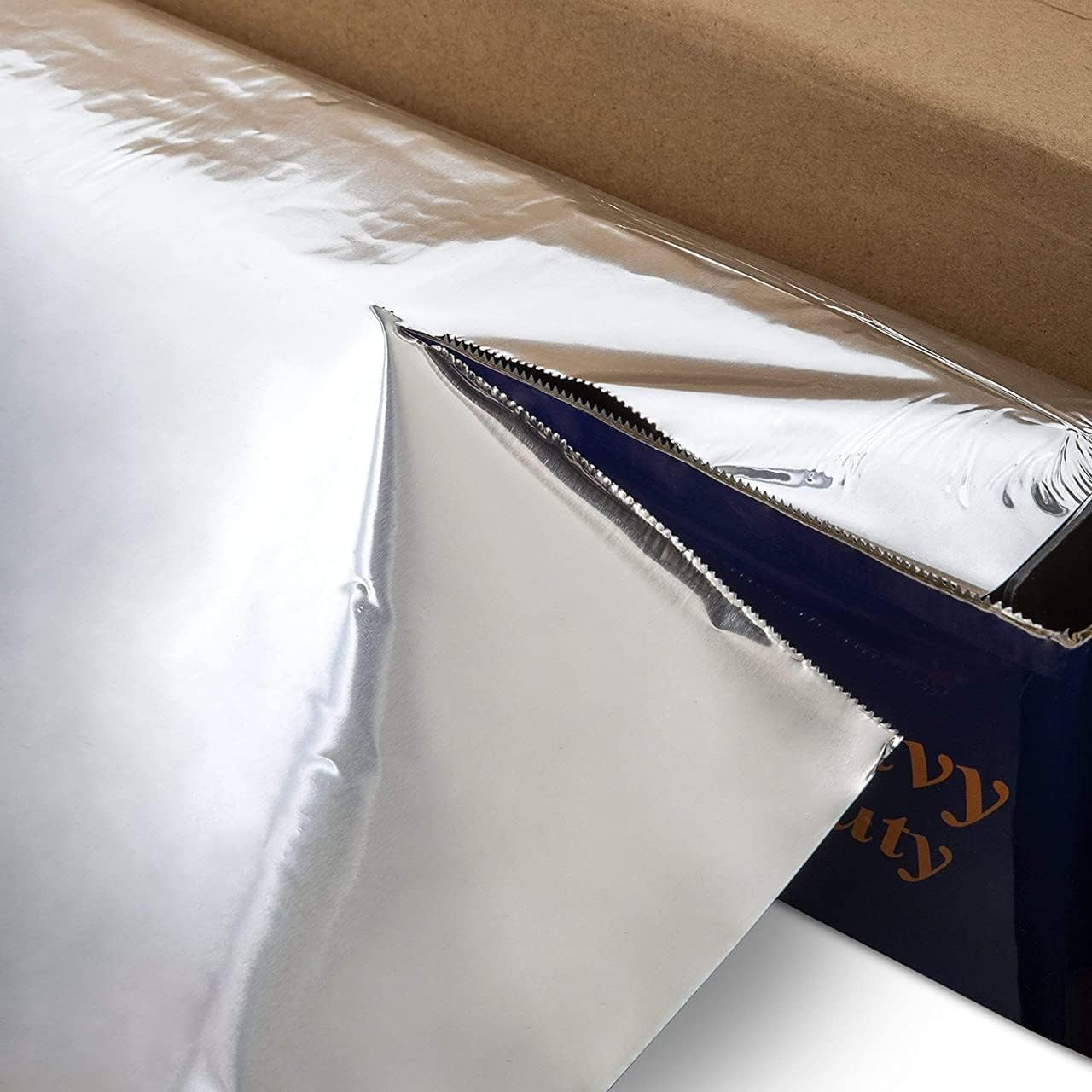 Skiennix Heavy Duty Aluminum Foil Roll - Food Safe 18 Inches x 500 FT | Durable Kitchen Wrap