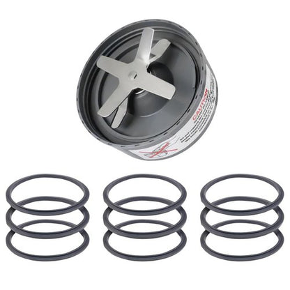 1 Pack Replacement Extractor Blade for Nutribullet Blade 900w /600 with 9P Nutribullet Gasket Replacement Nutribullet Blades Replacement Nutribullet Blender Blade Replacement Nutribullet Blender Parts