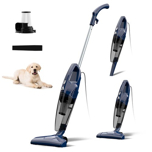 Corded vacuum cleaners for home, 14KPa Powerful Suction with 600W Motor, Lightweight Stick Vacuum Cleaner, Converts to Handheld with Washable Filter, Vacuum for Pet Hair, Carpet, Hard Floors, offices