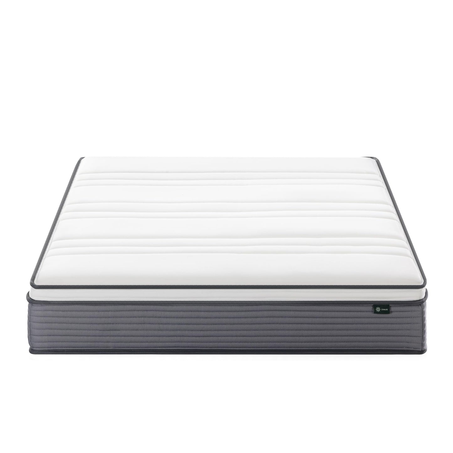 ZINUS 10 Inch True Support Hybrid Mattress [New Version], Queen, Fiberglass Free, Medium Feel, Motion Isolation, Certified Safe Foams & Fabric, Mattress in A Box
