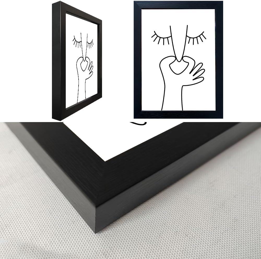 Regine Switzerland Funny Bathroom Wall Art - Black & White Framed Toilet Print Decor