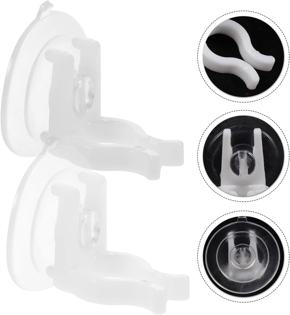 PRETYZOOM 12Pcs Window Candle Holders - Strong Suction Cups for Secure Flameless Electric Candles | Transparent PVC Clamps for Holiday Decor