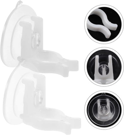 PRETYZOOM 12Pcs Window Candle Holders - Strong Suction Cups for Secure Flameless Electric Candles | Transparent PVC Clamps for Holiday Decor