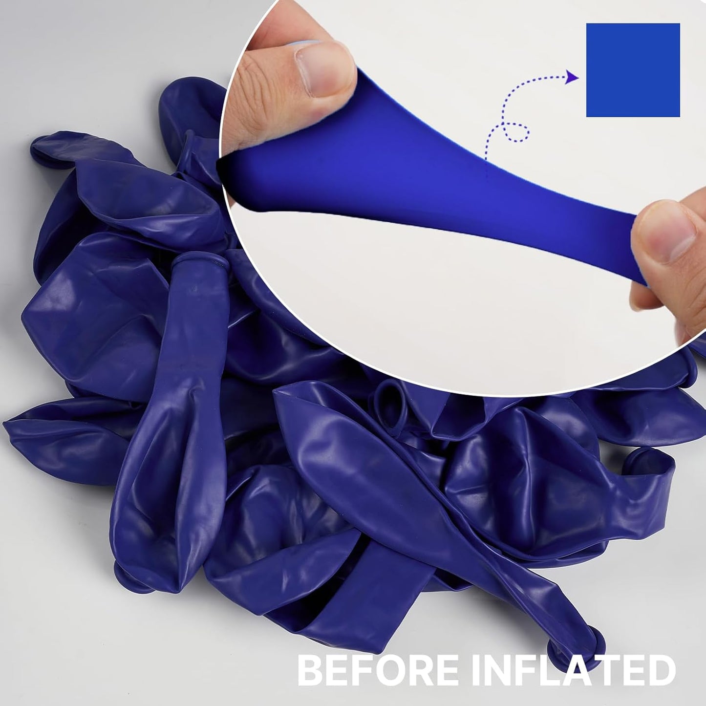 PartyWoo Royal Blue Balloons - 152-Piece Arch Kit for Baby Showers, Graduations & Birthdays | Various Sizes 5-12 Inch