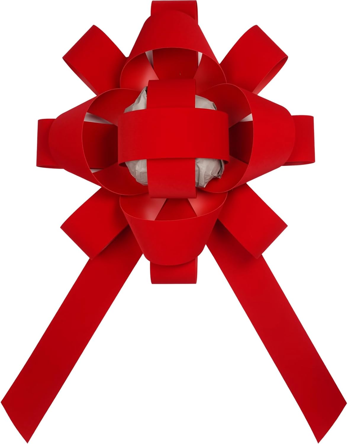 Skiennix 30" Giant Car Bow - Red Velvet, Weather Resistant & Non-Scratch Magnet Base (1 Pack)