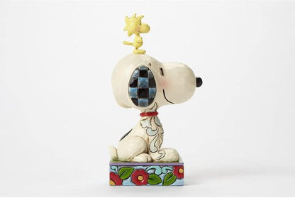 Enesco Peanuts Collection | Jim Shore Snoopy & Woodstock Figurine - Handcrafted 5-Inch Collectible Decor