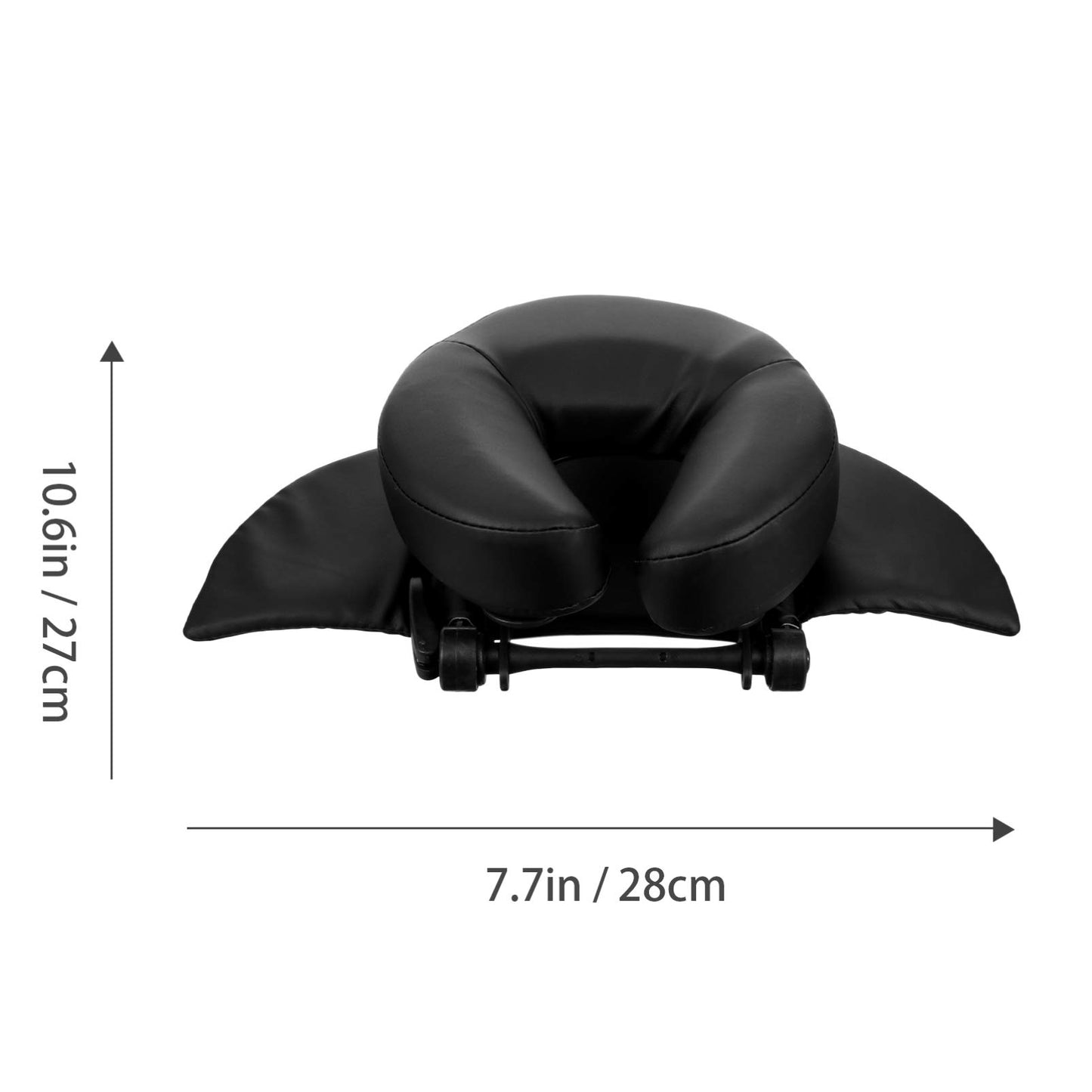 Airplane Pillow Sleeping Pillow Cushion Headrest Face Cushion Pad Face Rest Neck Pillow for Massage Table Home Office Black Travel Pillow