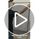 60 Inch Metal Photo Display Board with 30 Wooden Clips - Rustic Gallery Wall