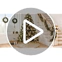 24 Inch Light Brown Burlap Christmas Tree Skirt Linen Mini Tree Mat Holiday Decor