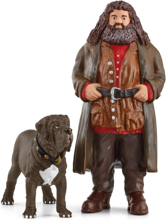 Schleich Harry Potter Hagrid and Fang Figurines - 2-Piece Wizarding World Collectible Set for Kids & Adults | 42638