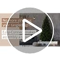 Farmhouse Christmas Decor Set - Fraser Hill Farm 5-Piece Holiday Kit with Wreath, Signs & Reindeer
