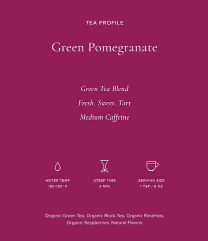 Art of Tea | Pomegranate Green Tea | 12 Count Sampler Box