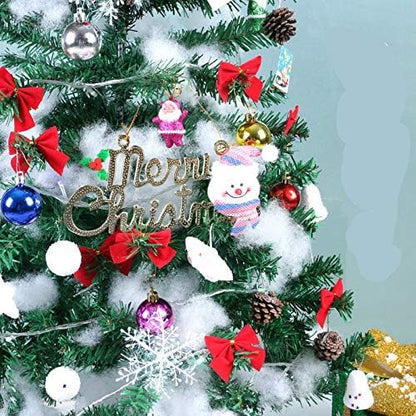 Christmas Fake Snow Decor - 5.29 oz Fluffy Artificial Snow | Flame Resistant Indoor Blanket for Holiday Displays