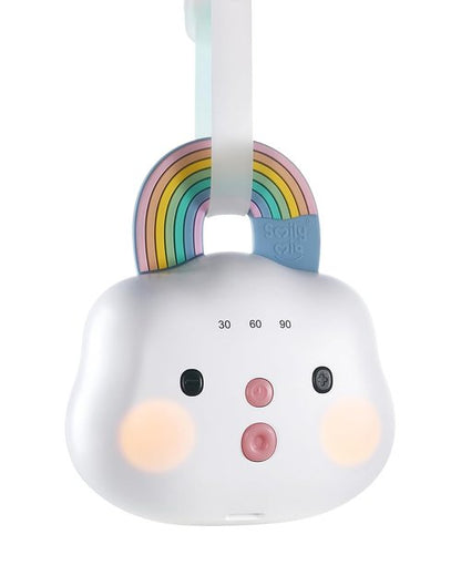 Baby Sound Machine - Portable White Noise Device with 14 Soothing Sounds & Night Light | Rechargeable with 3 Timer Settings