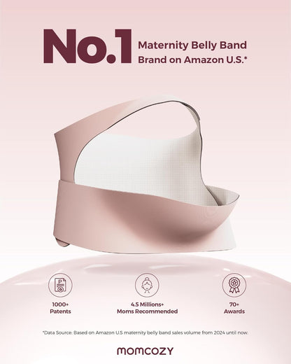 Momcozy Pregnancy Belly Band - CozySupport Ergonomic Maternity Belt for Back & Abdomen Relief