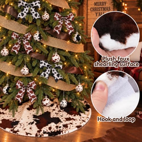 Western Cowboy Christmas Tree Decor Set - 40 Pieces with Hat, Skirt & Ornaments