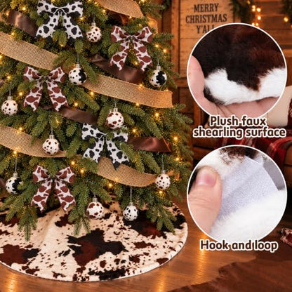 Western Cowboy Christmas Tree Decor Set - 40 Pieces with Hat, Skirt & Ornaments