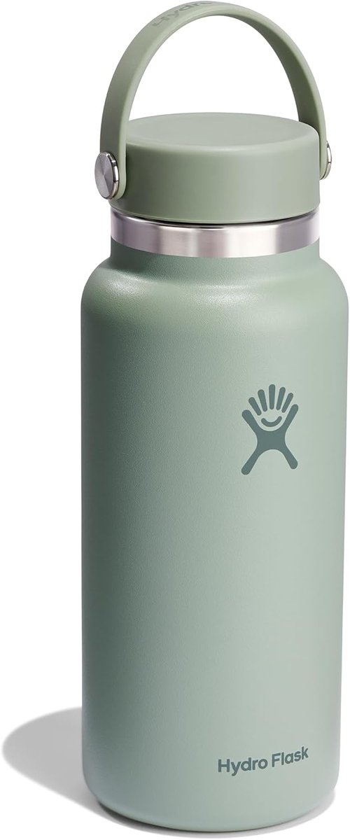 Hydro Flask Water Bottle - Insulated Stainless Steel, Leakproof & Refillable - 32 Oz Agave Green