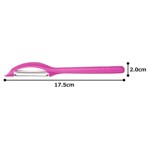 Victorinox Swiss Army Serrated Peeler, Pink (7.6075.5)