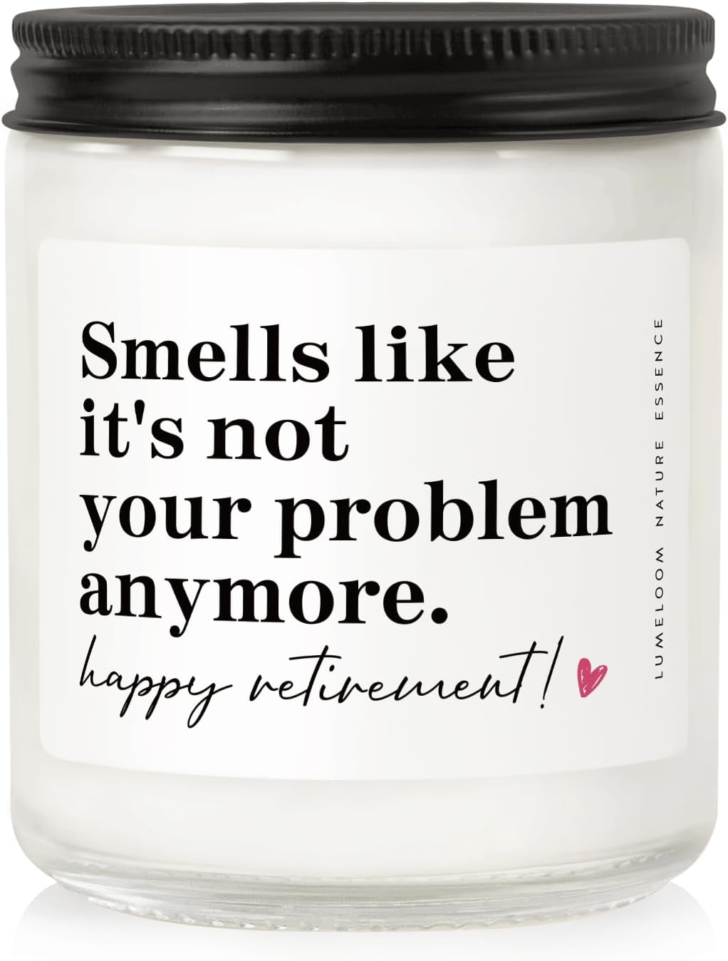 Retirement Gift for Woman, Men - 9oz Lavender Scented Soy Wax Candle- Best 2026 Retired Gifts for Women, Men, Friends, Coworker, Teacher, Funny Retirement Candle Decoration