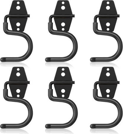 HUPBIPY Heavy-Duty Metal Garage Hooks - 6 Pack S Hooks for Tool Storage & Organization