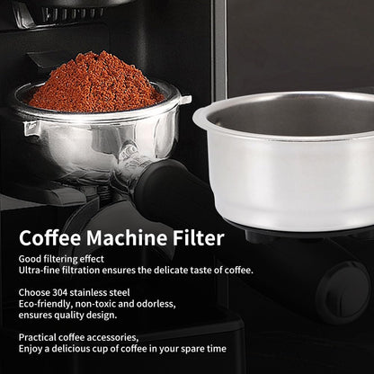 Haofy Coffee Filter Basket, Detachable Coffee Filter Cups, Stainless Steel Coffee Machine Filter Accessory for Home Office(2)