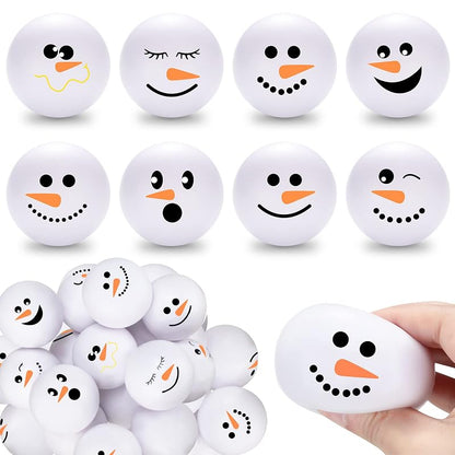 32 Pcs Snowman Stress Balls 2.5 Inch - Funny Xmas Play Toys (Variation of THIS listing: 32+2.5 Inch)