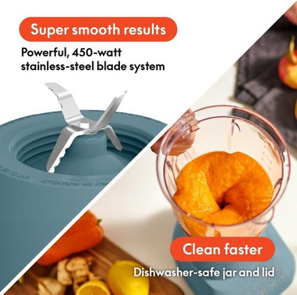 Bella 10-Speed Blender - Versatile Juicer & Smoothie Maker | 48oz Dishwasher Safe Pitcher, Stainless Steel Blade, Surf Color