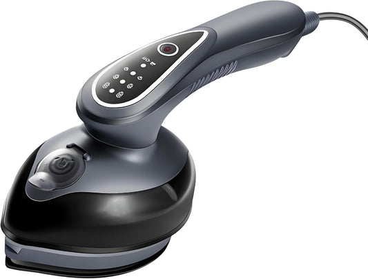 Skiennix Travel Steamer Iron - 1100W Handheld Portable Steamer with 120ml Tank | Fast 25S Heat-Up (Gray)