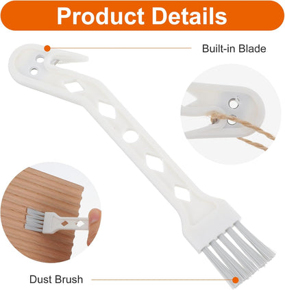 Skiennix Handheld Vacuum Cleaner Brush - 2-in-1 Universal Tool for Hair & Dust | 4-Pack