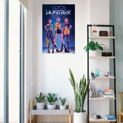 Huntrix K-Pop Demon Hunters Poster Set - 2 Unframed Movie Posters (24" x 36" Each)