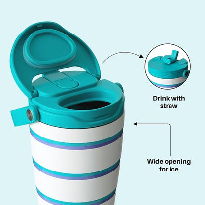 BOTTLE BOTTLE 30oz Insulated Tumbler - Leak-Proof Stainless Steel Water Bottle with Handle & Straw Lid | BPA-Free for Hot & Cold Drinks