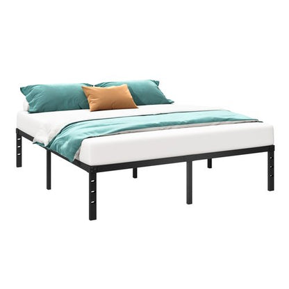 HLIPHA Metal Platform Bed Frame 14 Inch Tall,No Box Spring Needed,Full Size Bed with Heavy Duty Strong Support Slats,Easy to Assemble,Black